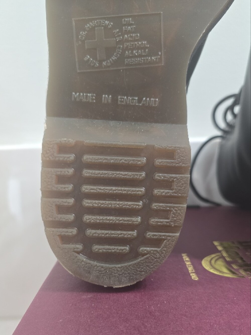 MIE Dr. Martens Made In England Vintage 1460 Quilon Boots UK 5 - Picture 11 of 16